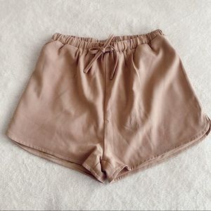 Neutral Flowy Shorts